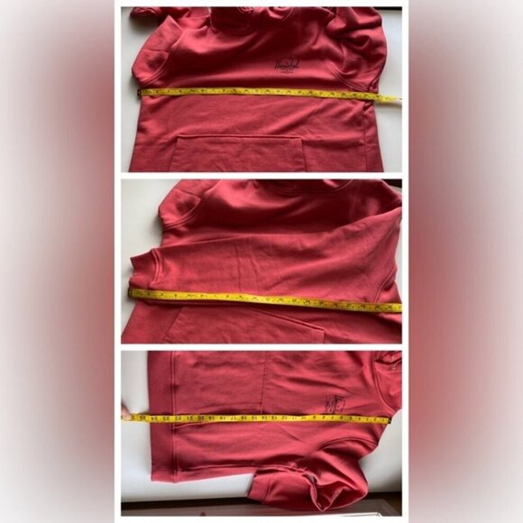 Hershel Supply Company Hoodie Woman XL Coral Logo Pockets Classic Sweatshirt - Picture 16 of 16